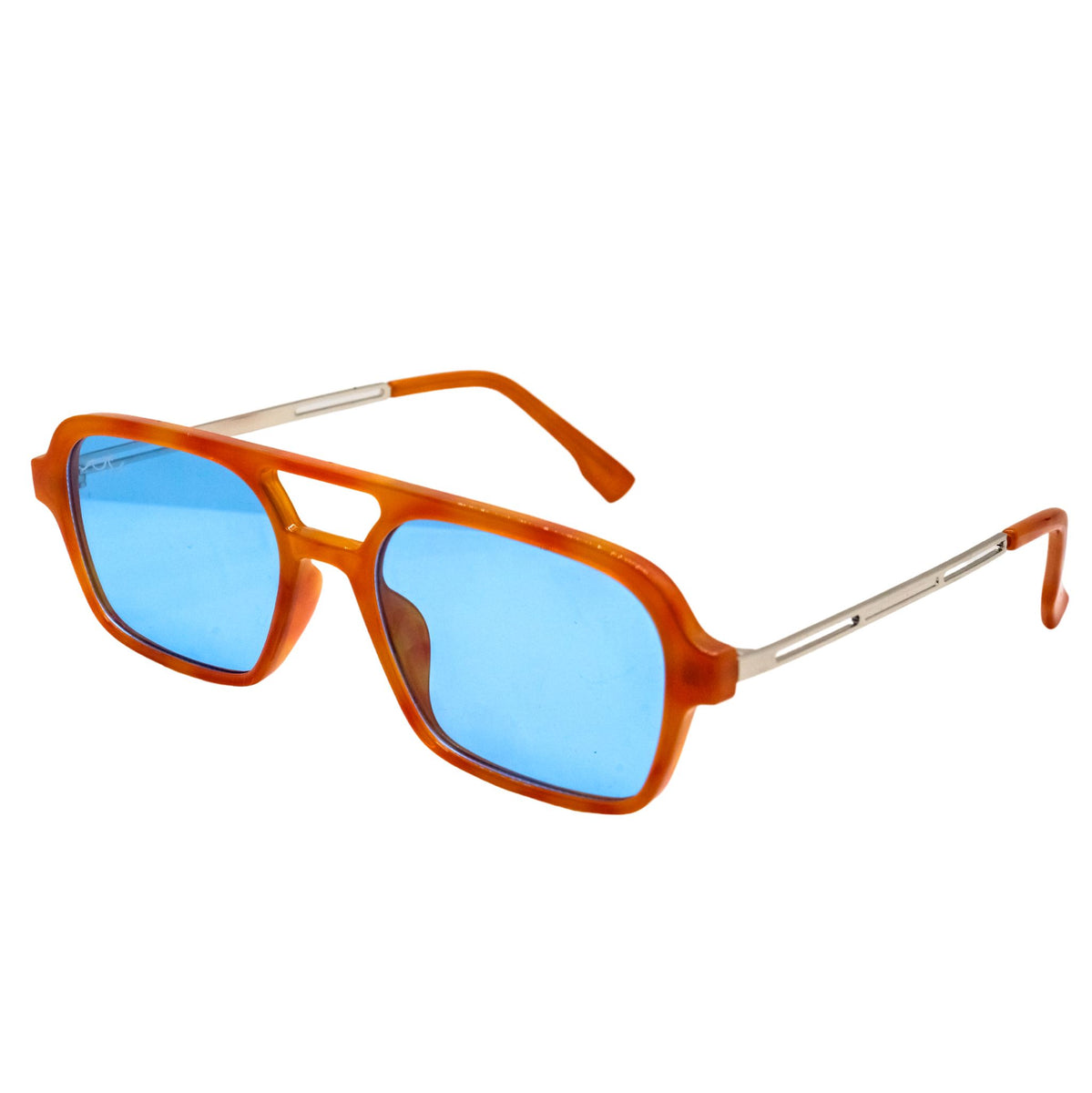 The Poppy | $35 | Orange Frame u0026 Blue Lens Sunglasses – Shop Wavey